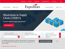 Tablet Screenshot of expeditors.com