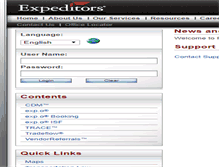 Tablet Screenshot of frm.expeditors.com